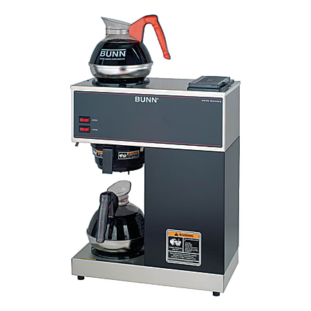Bunn VPR 12 Cup Pourover Commercial Coffeemaker Black Office Depot