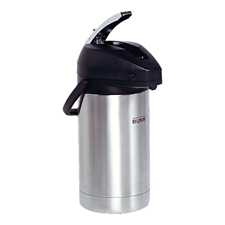 2.2 Liter Airpot Thermal Coffee Carafe Lever Action Stainless Steel Insulated