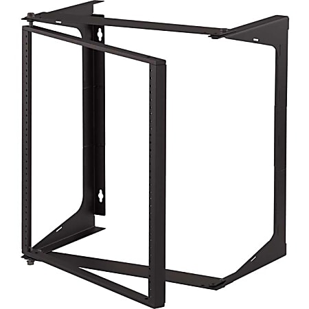 C2G 11U Swing Out Wall Mount Open Frame Rack - 25in Deep (TAA Compliant) - HDMI/USB for Audio/Video Device, HDTV, Projector - 6" - 1 x Type C Male USB - 1 x HDMI Female Digital Audio/Video - Black"