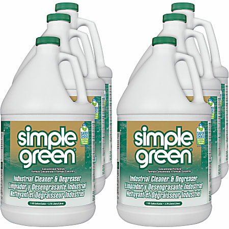 Simple Green® All-Purpose Industrial Degreaser/Cleaner, 128 Oz Bottle, Case Of 6