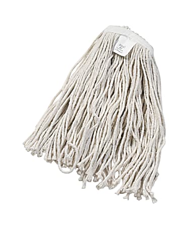 Boardwalk Cut-End Wet Mop Head, Cotton, White, #20, 12/Carton - 12" Width x 19.8" Depth - Cotton - 12 / Carton