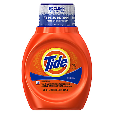 Tide Activity-Lift Laundry Detergent, Original Scent, 25 Oz, Case Of 6