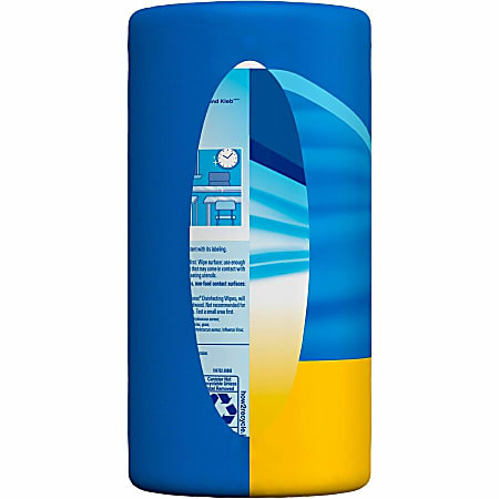 Clorox Disinfecting Bleach Free Cleaning Wipes Value Pack - Ready-To-Use - Fresh, Crisp Lemon Scent - 75 / Canister - 12 / Carton - Easy to Use, Bleach-free - White