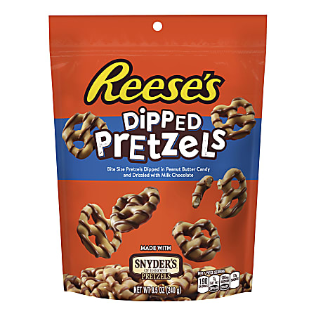 Reese's Dipped Pretzels, 8.5 Oz, Pack Of 6 Bags