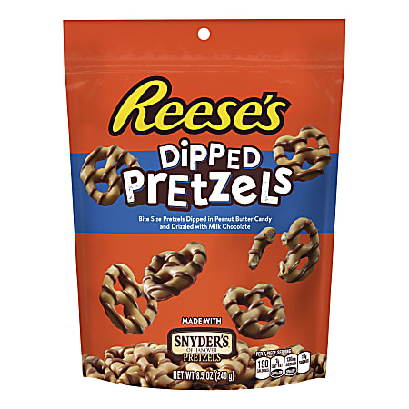 Reese's Dipped Pretzels, 8.5 Oz, Pack Of 6 Bags