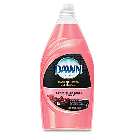 Dawn® Hand Renewal With Olay® Concentrate Liquid, 28 Oz, Pomegranate Splash Scent, Carton Of 12