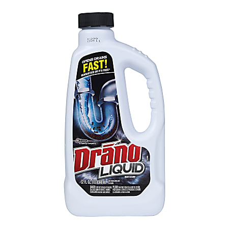 Drano® Liquid Clog Remover And Liquid Drain Cleaner, 32 Oz Bottle, Case Of 12