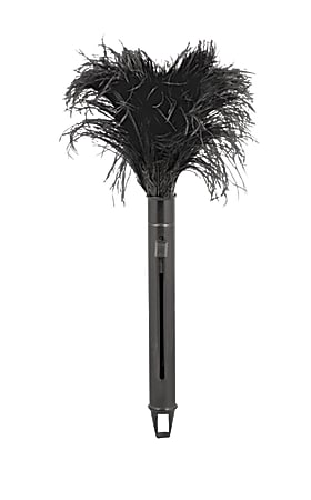 Unisan Retractable Feather Duster, Black/Gray