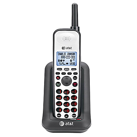 AT&T 4-line Accessory Handset - Black, Silver
