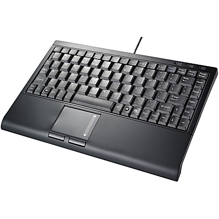 Solidtek Mini 88-Key Keyboard With Touchpad, KB-3910-BU