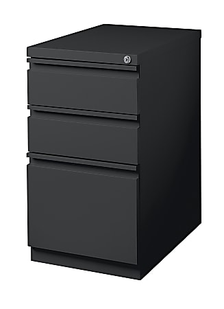 WorkPro 20 D Vertical 3 Drawer Mobile Pedestal File Cabinet Black ...