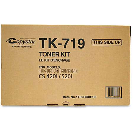 Kyocera TK-719 Original Toner Cartridge - Laser - High Yield - 34000 Pages - Black - 1 Each