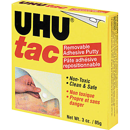 Staedtler UHU Tac Removable Adhesive Putty - Removable, Non-toxic, Pliable, Reusable - 1 Each - White