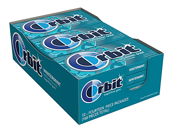 Orbit® Sugar Free Gum, Wintermint, 14 Stick, Box