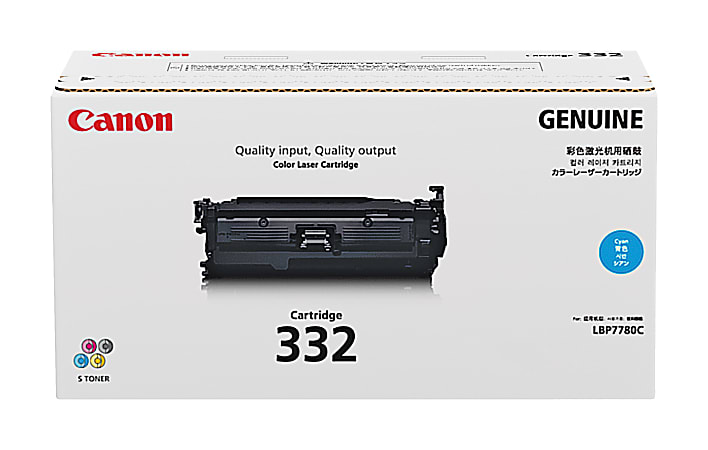 Canon® 332 Cyan Ink Cartridge, 6262B012AA