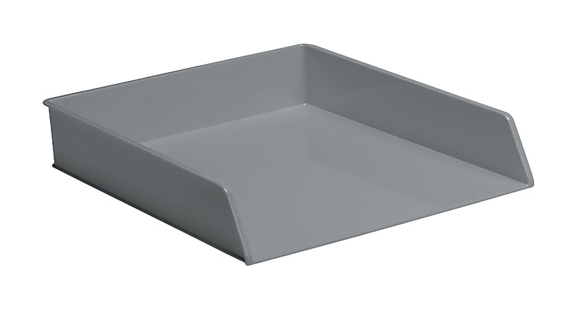 MadeSmart Letter Tray, 12 5/8"H x 10 1/2"W x 2 3/8"D, Gray