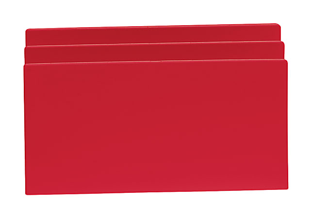 MadeSmart File Sorter, 7 1/2"H x 3"W x 4"D, Red