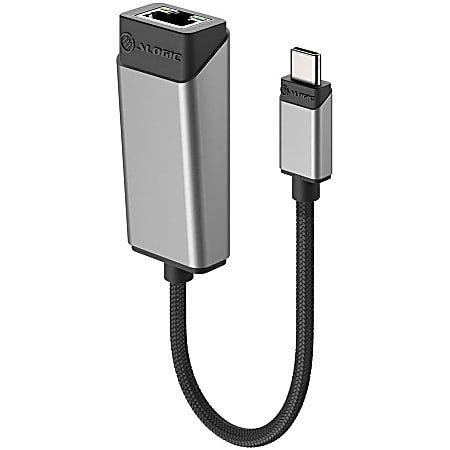 ALOGIC Ultra USB-C(Male) to RJ45 Gbit Ethernet Adapter(female) - Ultra USB-C to RJ45 Gigabit Ethernet Adapter - 15cm - Space Grey