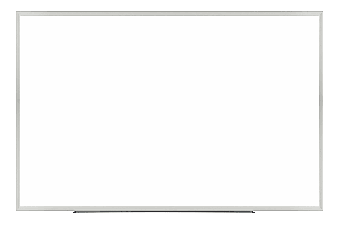 Realspace™ Magnetic Dry-Erase Whiteboard, 48'' x 72" , Aluminum Frame With Silver Finish