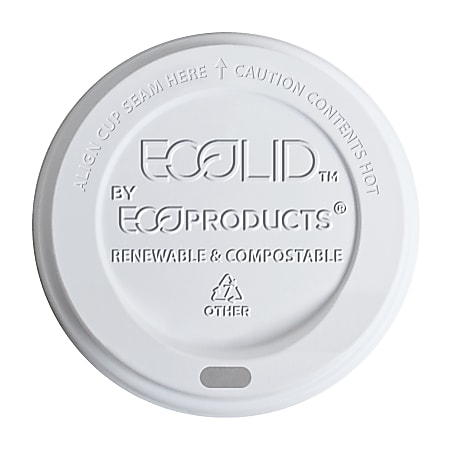 Eco-Products EcoLid Hot Cup Lids, Carton Of 800