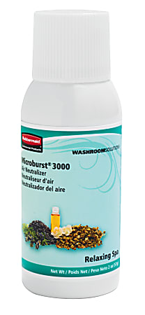 Rubbermaid® Microburst 3000 Fragrance Refills, Relaxing Spa, Case Of 12