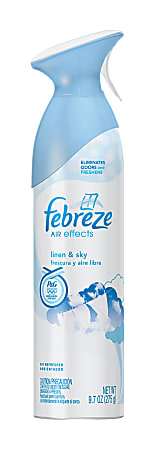 Febreze® Air Effects Air Fresheners, Linen & Sky, 10 Oz, Case Of 9