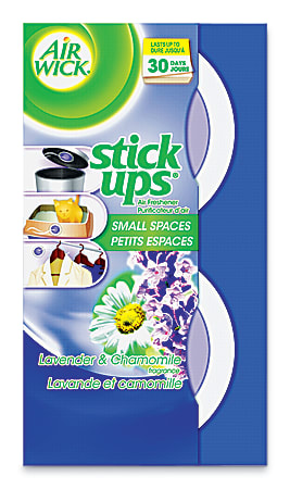 Air Wick Stick Ups Air Fresheners, Lavender/Chamomile, Pack Of 12