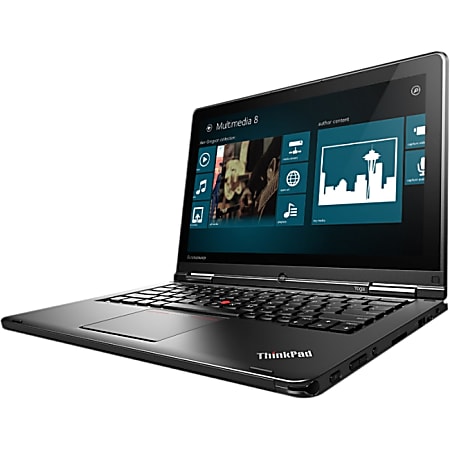 Lenovo ThinkPad Yoga 20C0001AUS 12.5" Touchscreen LCD 2 in 1 Ultrabook - Intel Core i7 (4th Gen) i7-4600U Dual-core (2 Core) 2.10 GHz - 8 GB DDR3L SDRAM - 256 GB SSD - Windows 8.1 64-bit - 1366 x 768 - Convertible