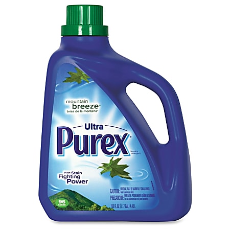 Purex® Ultra Concentrated Laundry Detergent, Mountain Breeze Scent, 150 Oz  Bottle, Case Of 4