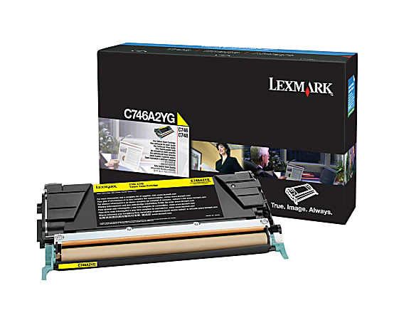 Lexmark Standard Yield Laser Toner Cartridge - Yellow - 1 / Pack - 7000 Pages, C746A2YG