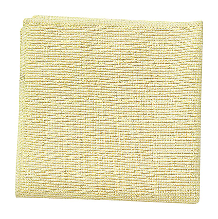 Rubbermaid® Light Commercial Microfiber Cloths, 16" x 16", Yellow, Case Of 288
