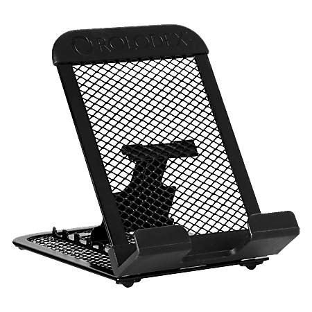 Rolodex® Mobile Device Stand For Most Tablets, Smartphones And E-Readers, 5"H x 3 3/8"W x 1 1/2"D, Black