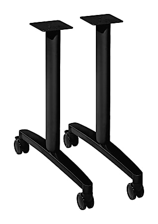 HON® Huddle T-Leg Table Base, Black