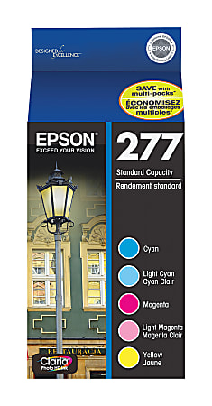 Epson® Claria T277920 Cyan/Light Cyan/Light Magenta/Magenta/Yellow Ink Cartridges, Pack Of 5