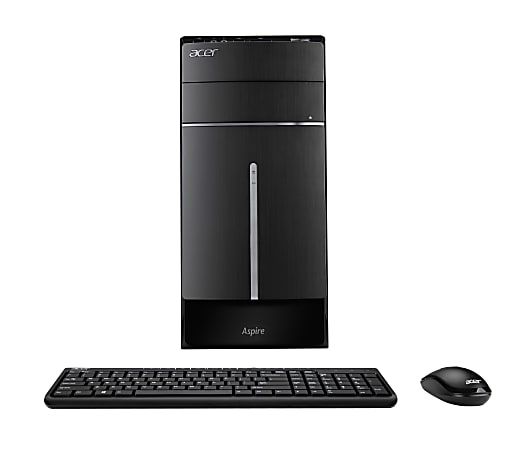 Acer Aspire TC-605 Desktop Computer - Intel Core i3 (4th Gen) i3-4160 3.60 GHz - 4 GB DDR3 SDRAM - 1 TB HDD - Windows 7 Home Premium 64-bit