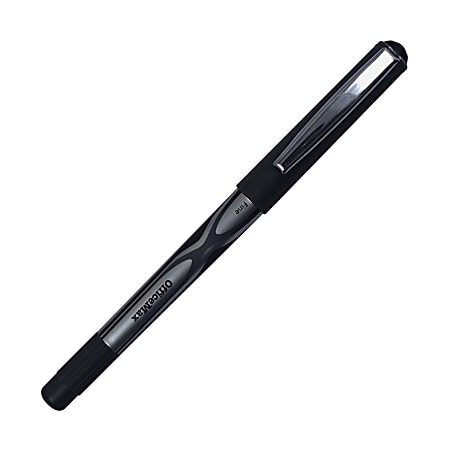 OfficeMax Rollerball Pens, Fine Point, 0.5 mm, Black, Pack Of 12