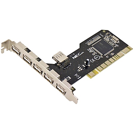 SYBA Multimedia 6-port (5+1) USB 2.0 PCI Card, NEC Chipset
