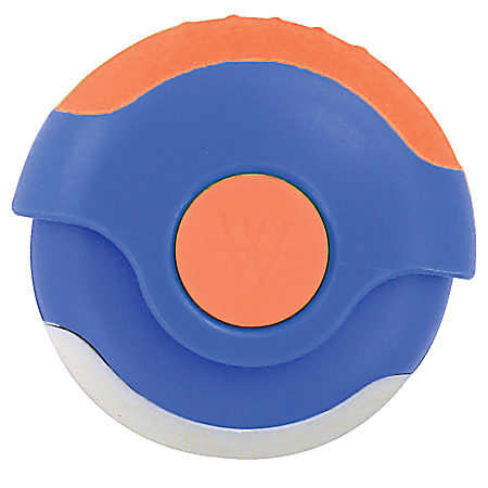 Westcott Antimicrobial Kids' Pencil Sharpener/Eraser Combo, Bright Blue/Orange