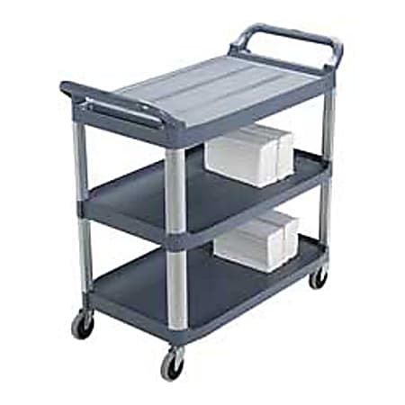 Rubbermaid Xtra Utility Cart, 37 4/5"H x 40 3/5"W x 20"D, Black