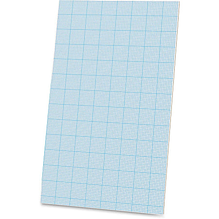 Ampad Cross - Section Quadrille Pads - Legal - 40 Sheets - Glue - 20 lb Basis Weight - 8 1/2" x 14" - White Paper - Chipboard Backing - 40 / Pad