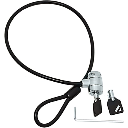 Ergotron K-Slot Lock Kit - 2 ft Cable - Preset - Keyed Lock