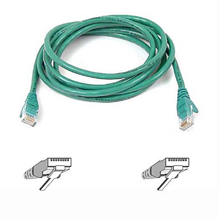 Belkin High Performance Cat6 Cable - RJ-45 Male - RJ-45 Male - 14ft - Green