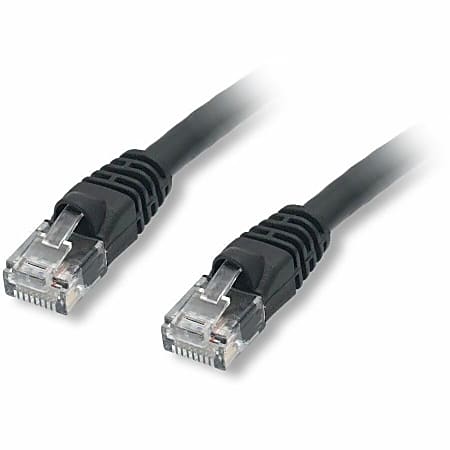 Comprehensive Cat5e 350 Mhz Snagless Patch Cable 25ft Black, CAT535025BLK