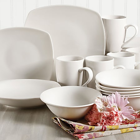 Gibson elite white on sale dinnerware