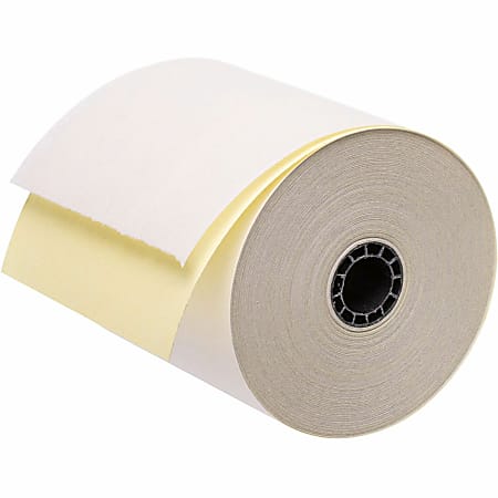 ICONEX 3" Carbonless POS Receipt Roll, 3" x 90', Case Of 50 Rolls