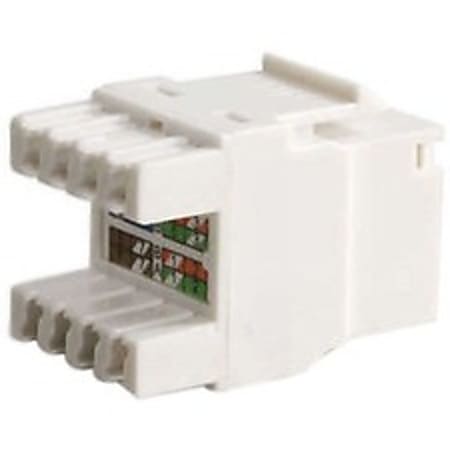 C2G Cat5E RJ45 UTP Keystone Jack - White - 1 x RJ-45 Network Female - White