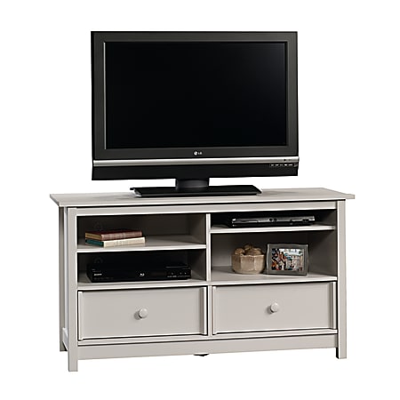 Sauder Original Cottage Wood Entertainment Credenza TV Stand For TVs Up To 50", 28 1/4"H x 51"W x 18"D, Cobblestone Gray