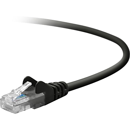 Belkin Cat. 5E Patch Cable - RJ-45 Male - RJ-45 Male - 50ft - Black