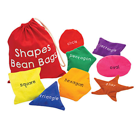 Educational Insights Learning Resources Shapes Bean Bags, Set Of 8