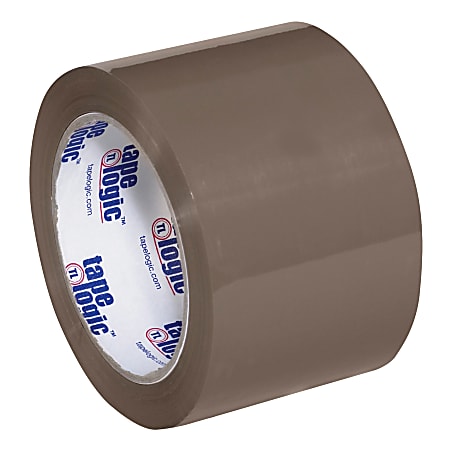 Tape Logic® #600 Hot Melt Tape, 3" Core, 3" x 110 Yd., Tan, Case Of 24